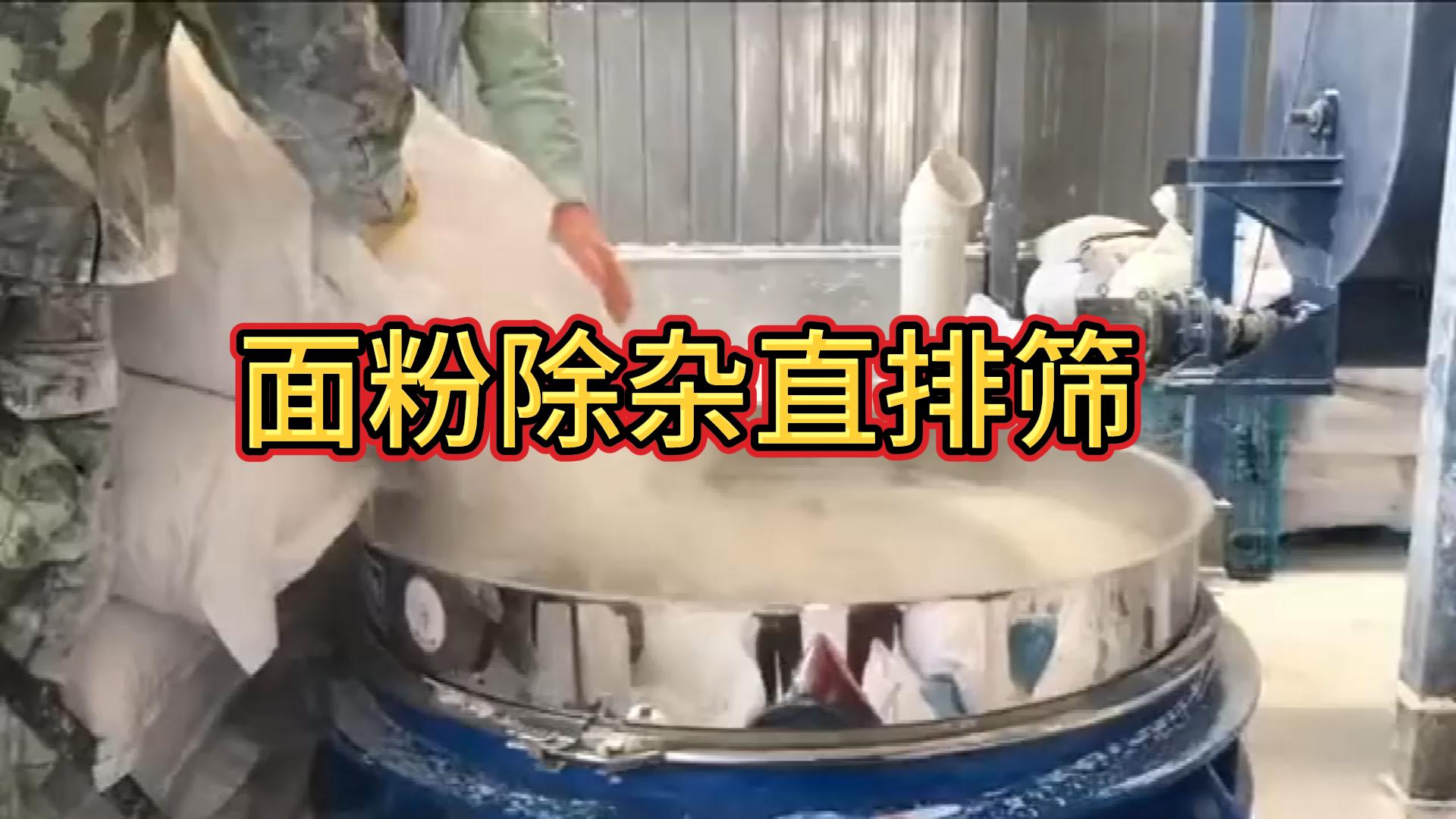 面粉除雜直排篩現場視頻