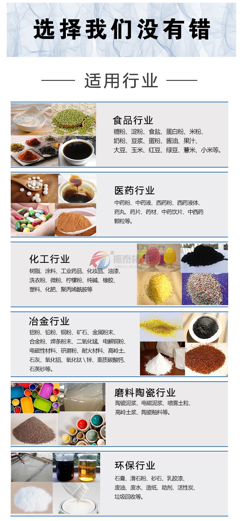 樹脂粉振動篩適用物料